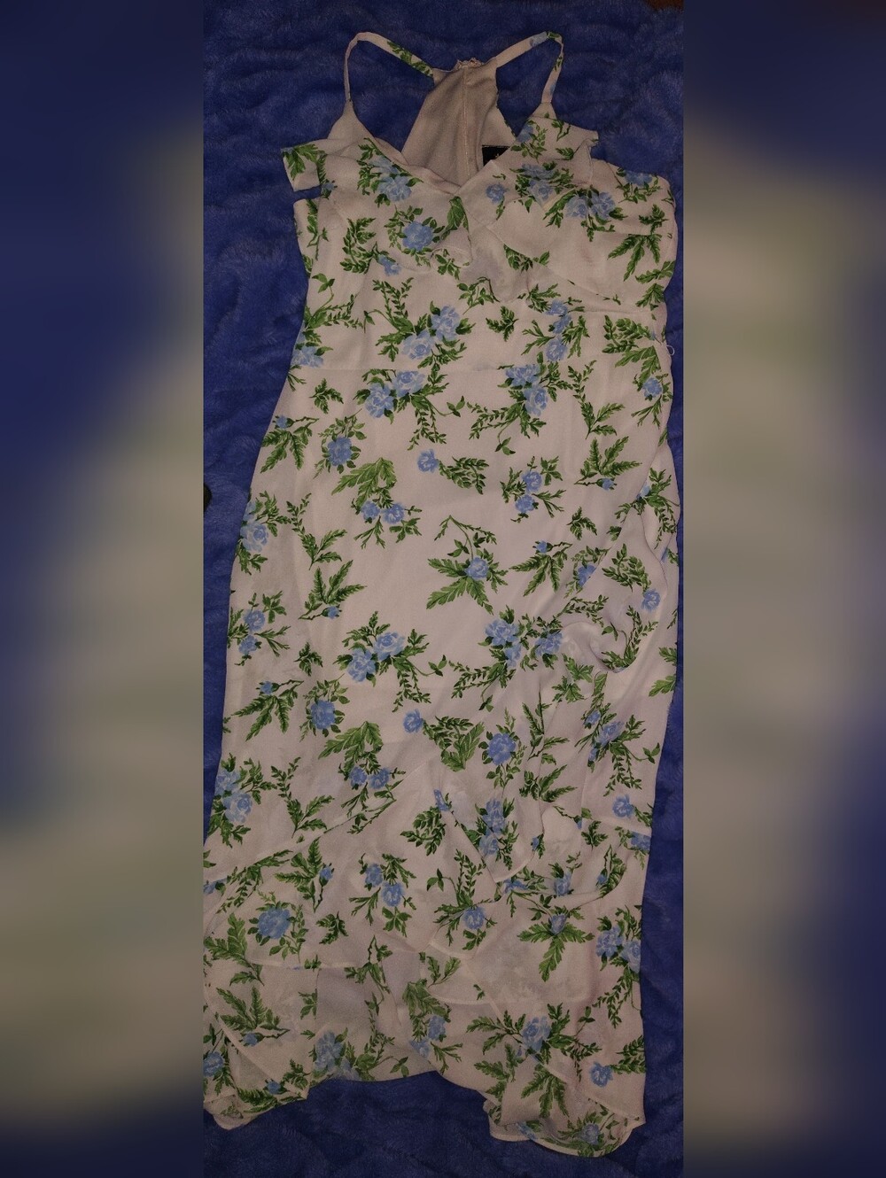 Disney Princess White Maxi Dress with Floral Print